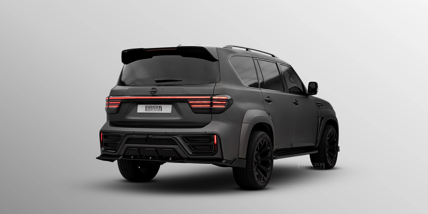 Black Hawk Nissan Patrol Back Side View